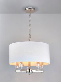 John Lewis Greta Ceiling Light, Dove Grey, Dove Grey