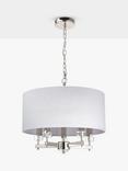 John Lewis Greta Ceiling Light, Dove Grey