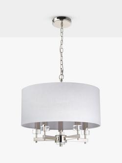 John Lewis Greta Ceiling Light, Dove Grey - view 2, Dove Grey