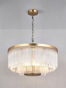John Lewis Lexton XL Pendant Ceiling Light, Matte Antique Brass, Matte Antique Brass