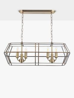 John Lewis Timeless Lantern XL Ceiling Light, Clear - view 2, Clear