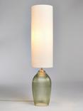 John Lewis Fulbrook Ribbed Glass Floor Lamp, Olive