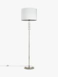 John Lewis Greta Cut Glass Floor Lamp, Dove Grey