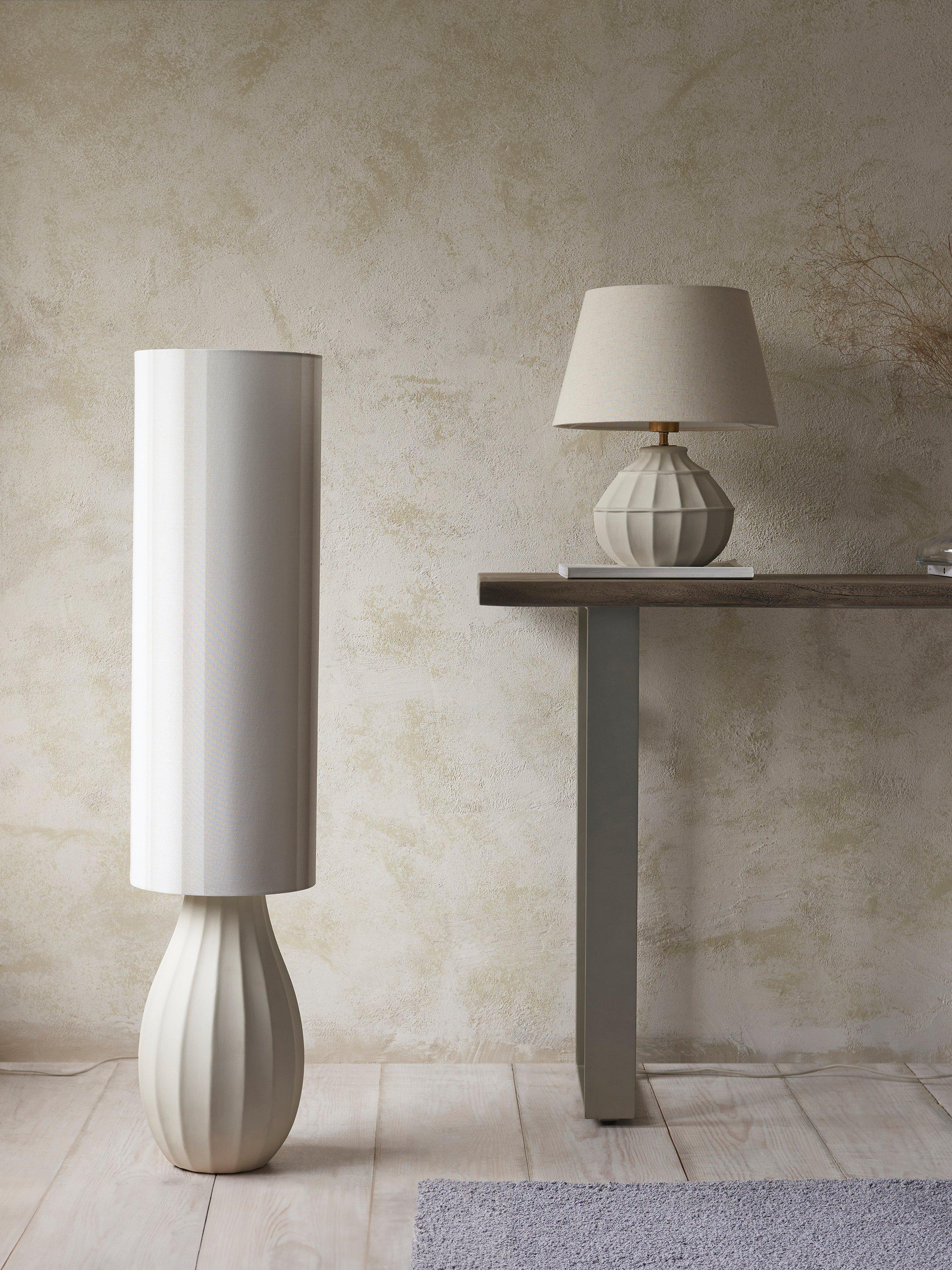 John Lewis Notton Facet Floor Lamp Distressed Concrete