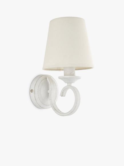 John Lewis Carlita Wall Light, White - view 2, White