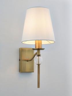 John Lewis Haverstock Wall Light, Antique Brass, Antique Brass