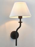 John Lewis Stroud Wall Light, Black