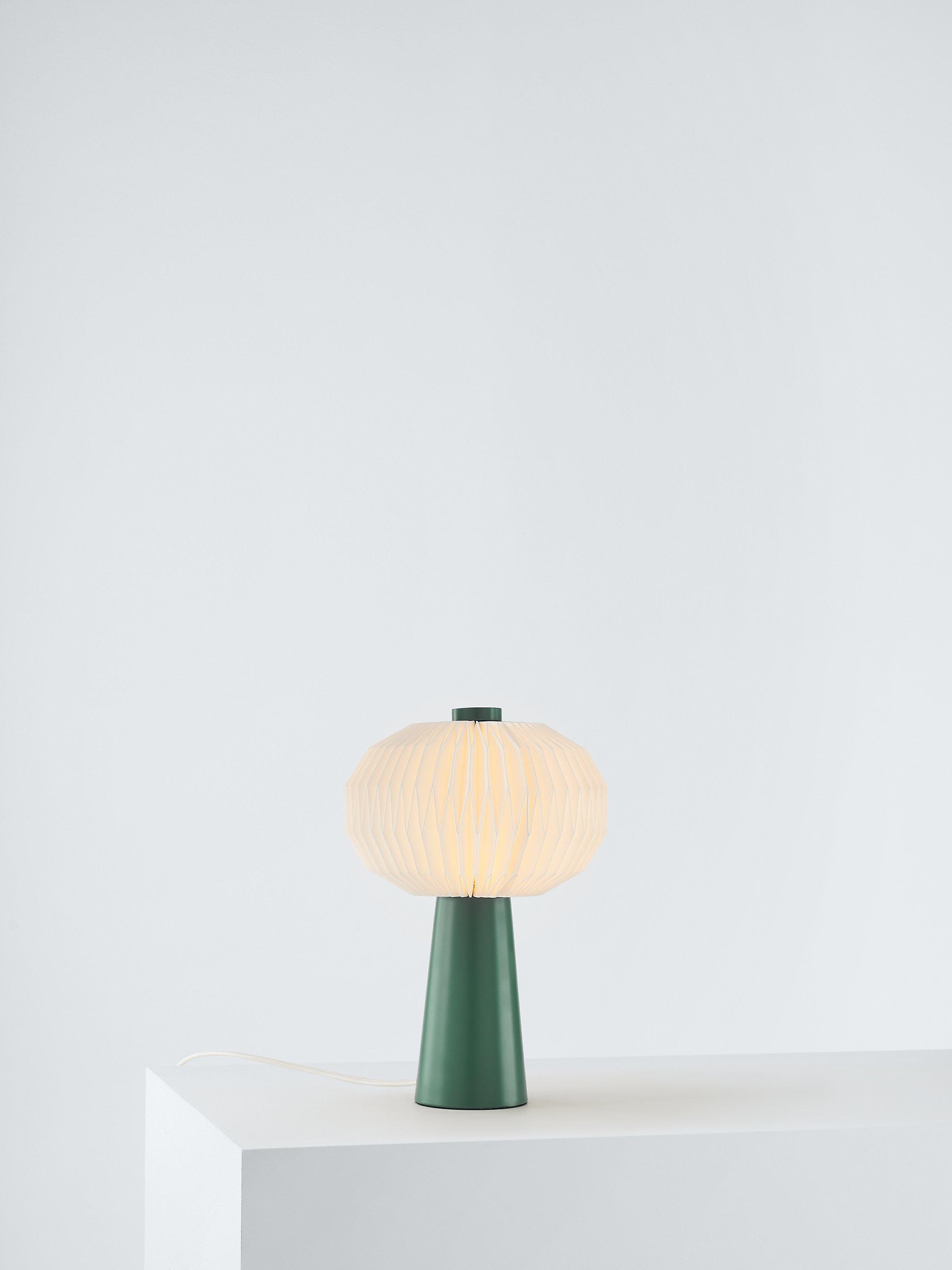 John Lewis Issie Table Lamp Woodland Green