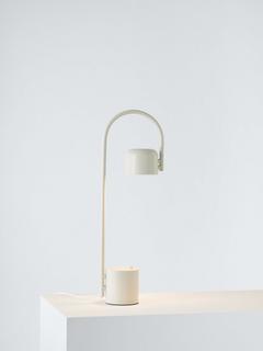 John Lewis Pivot Table Lamp, Matt Greige