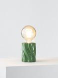 John Lewis Twist Bulb Holder Table Lamp, Buttermilk Gloss