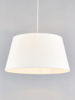 John Lewis Boucle Tapered Ceiling Lampshade, White