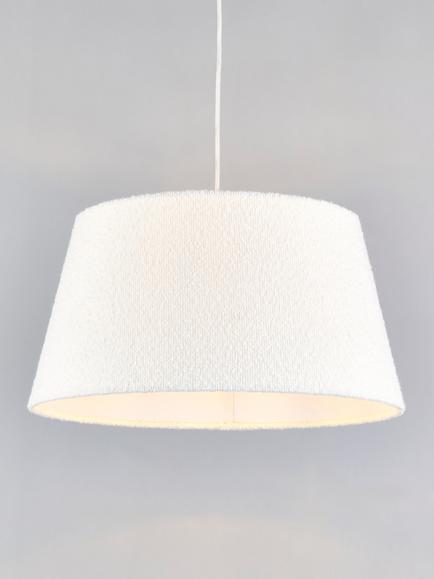 John Lewis Boucle Tapered Ceiling Lampshade, White