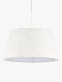 John Lewis Boucle Tapered Ceiling Lampshade - view 2, White