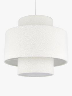 John Lewis Boucle Layered Ceiling Lampshade - view 2, White