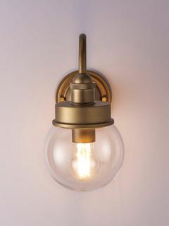 John Lewis Homestead Outdoor Wall Light, Dark Antique Brass