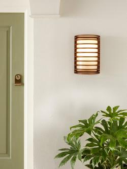 John Lewis Carbis Outdoor Wall Light - view 2, Antique Bronze