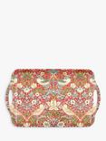 Morris & Co. Strawberry Thief Melamine Large Handled Tray, Red/Multi