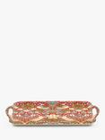 Morris & Co. Strawberry Thief Melamine Large Handled Tray, Red/Multi