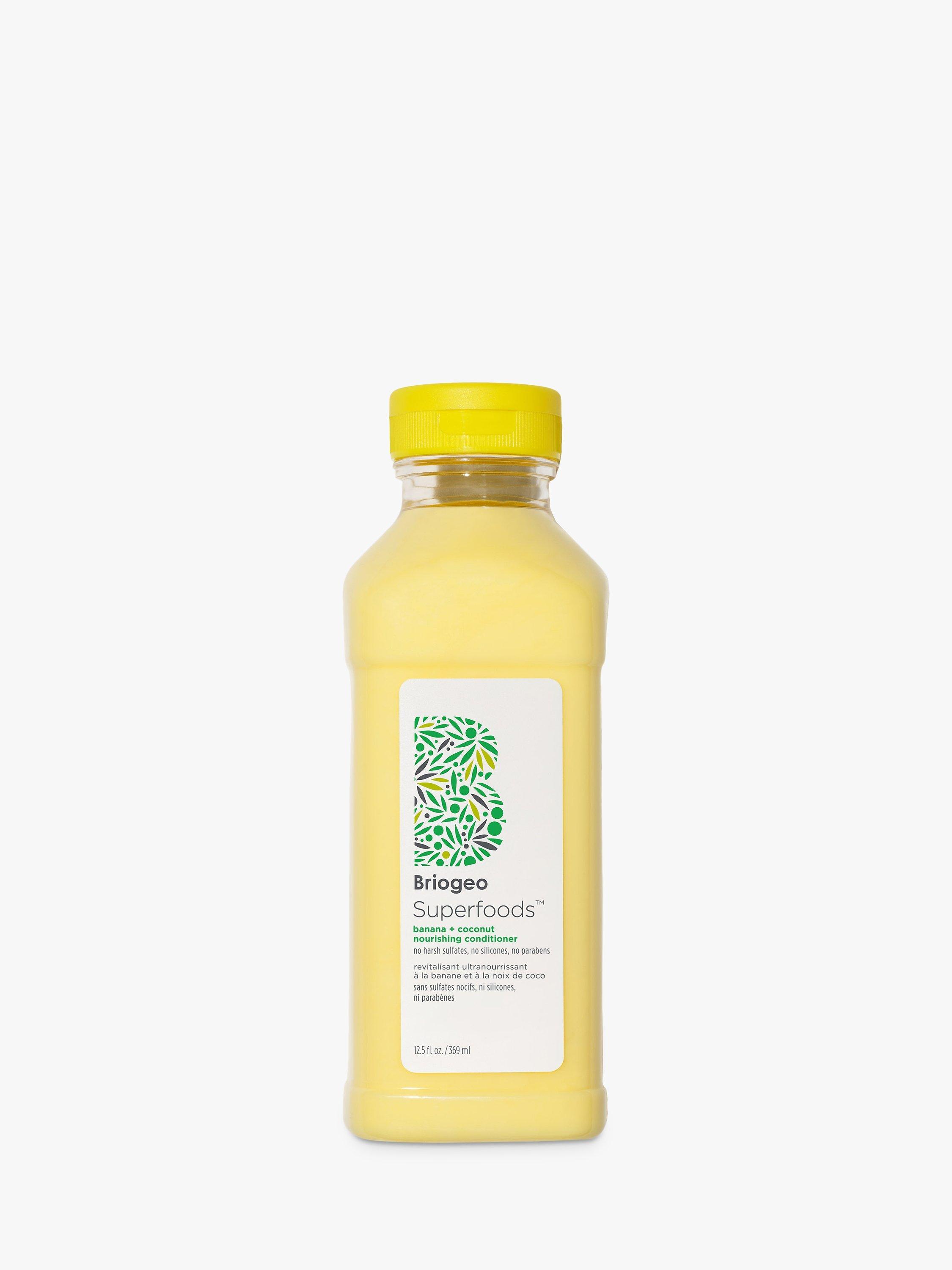 Product image 1 of 9, which shows Briogeo Superfoods™ Banana + Coconut Nourishing Superfood Conditioner, 369ml