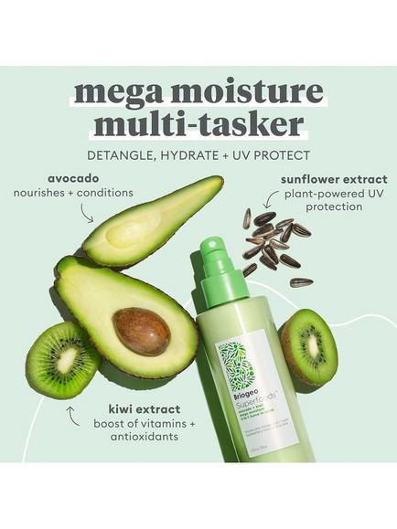 Briogeo Superfoods™ Avocado + Kiwi Mega Moisture 3-in-1 Leave-in Spray, 170ml - view 2, 