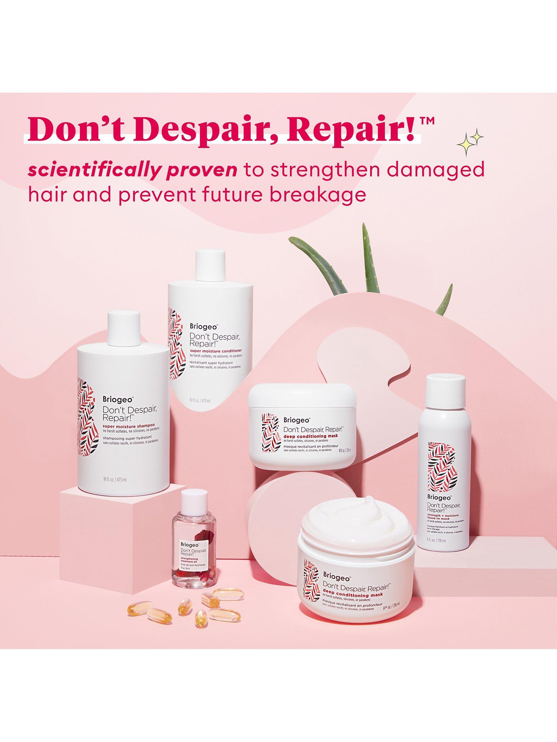 Product image 10 of 11, which shows Briogeo Don't Despair, Repair!™ Ceramides + Rose Flower Strengthening Treatment Oil, 30ml