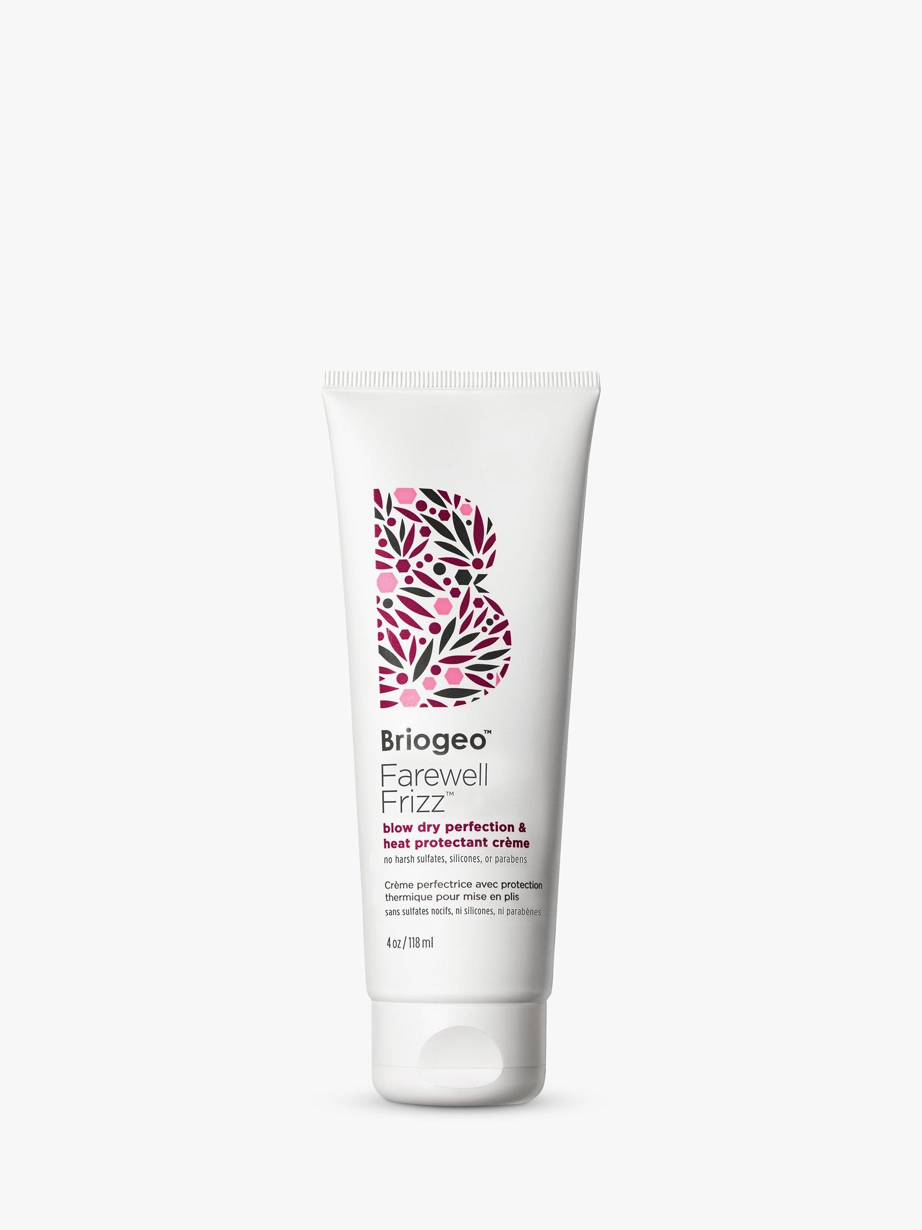 Product image 1 of 9, which shows Briogeo Farewell Frizz™ Rosehip, Argan + Coconut Blow Dry Perfection & Heat Protectant Crème, 118ml