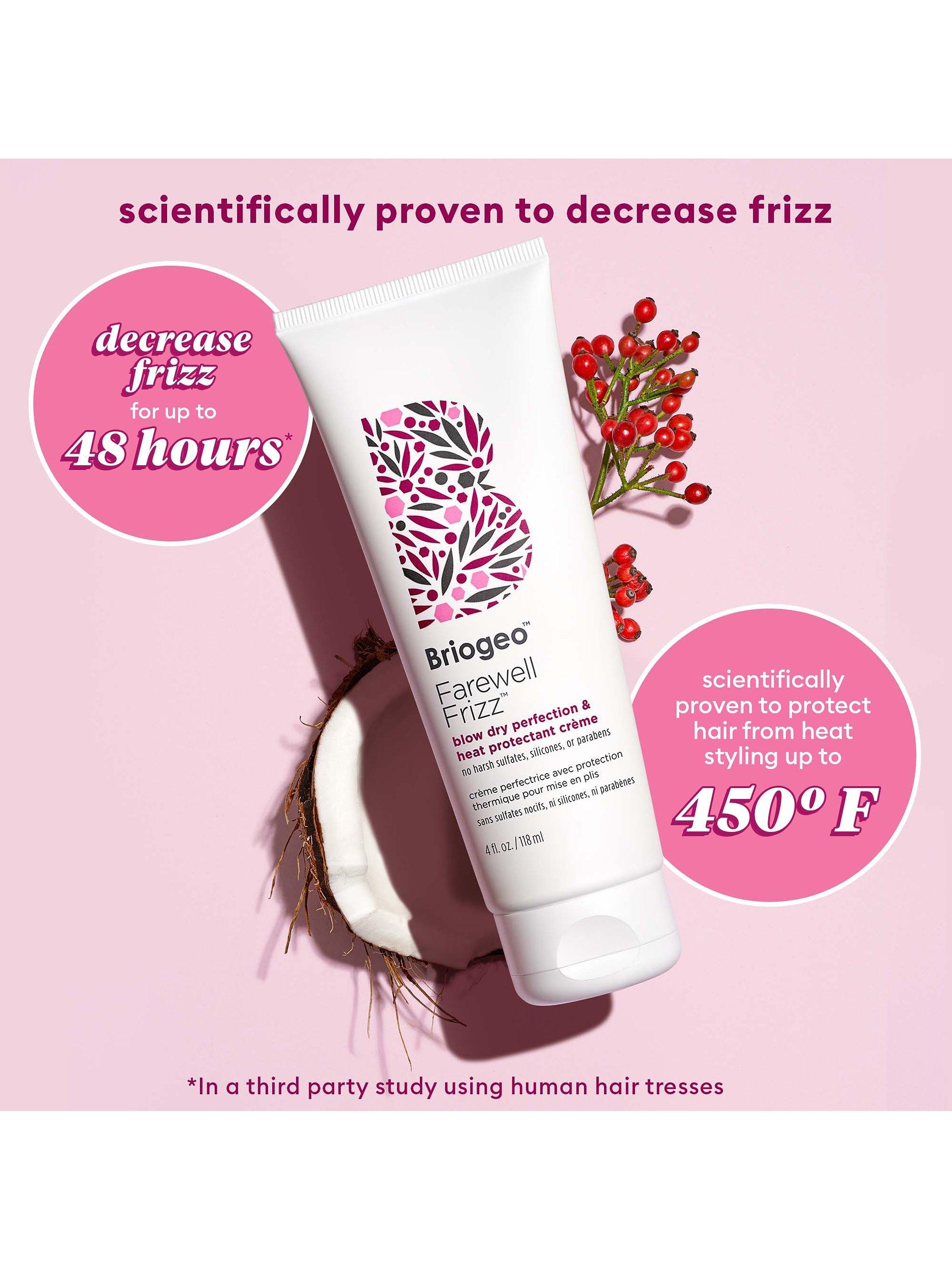 Product image 3 of 9, which shows Briogeo Farewell Frizz™ Rosehip, Argan + Coconut Blow Dry Perfection & Heat Protectant Crème, 118ml