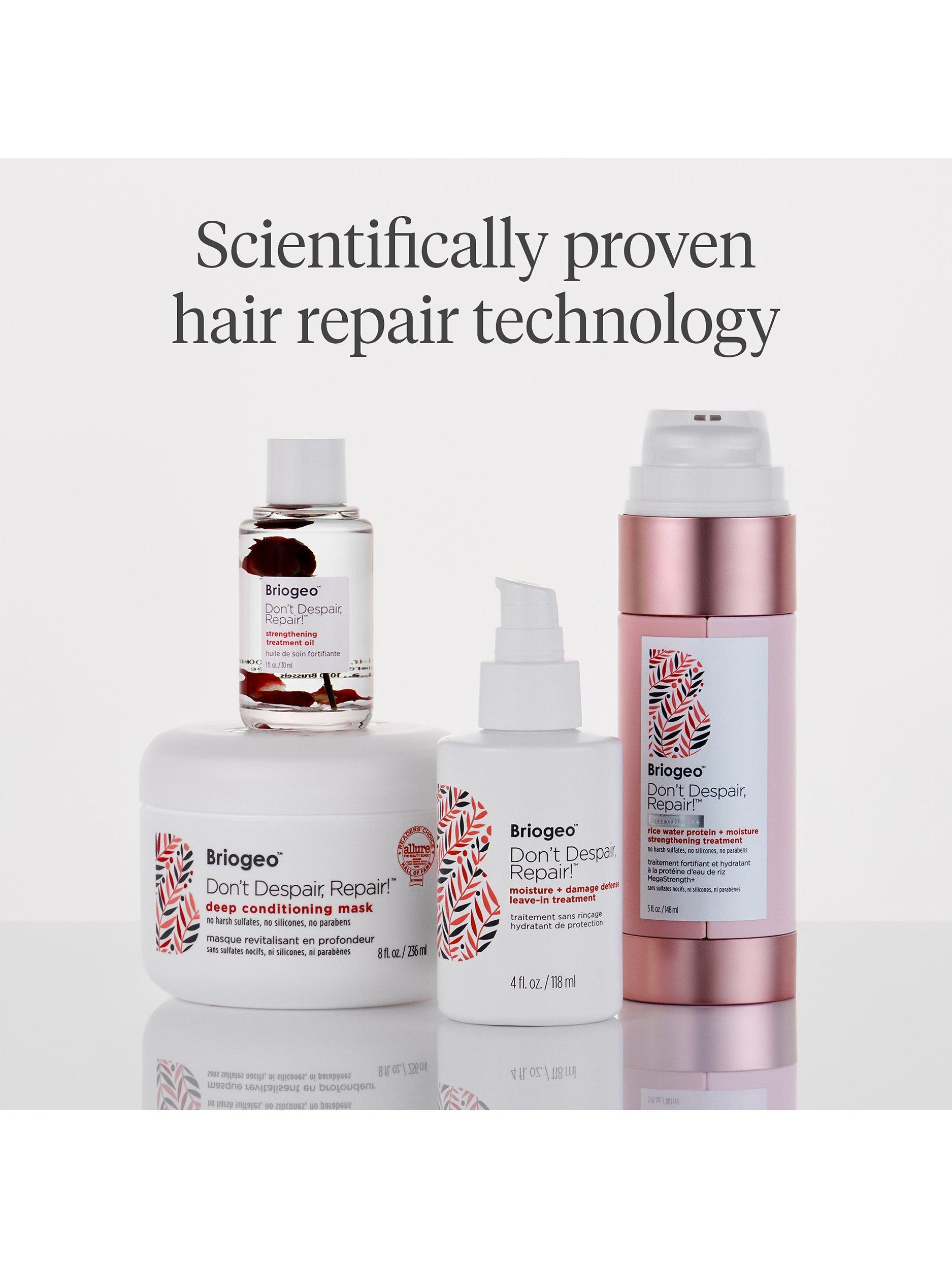 Product image 8 of 10, which shows Briogeo Don't Despair, Repair!™ Argan Oil + Ceramides Moisture + Damage Defense Leave-In Treatment, 118ml