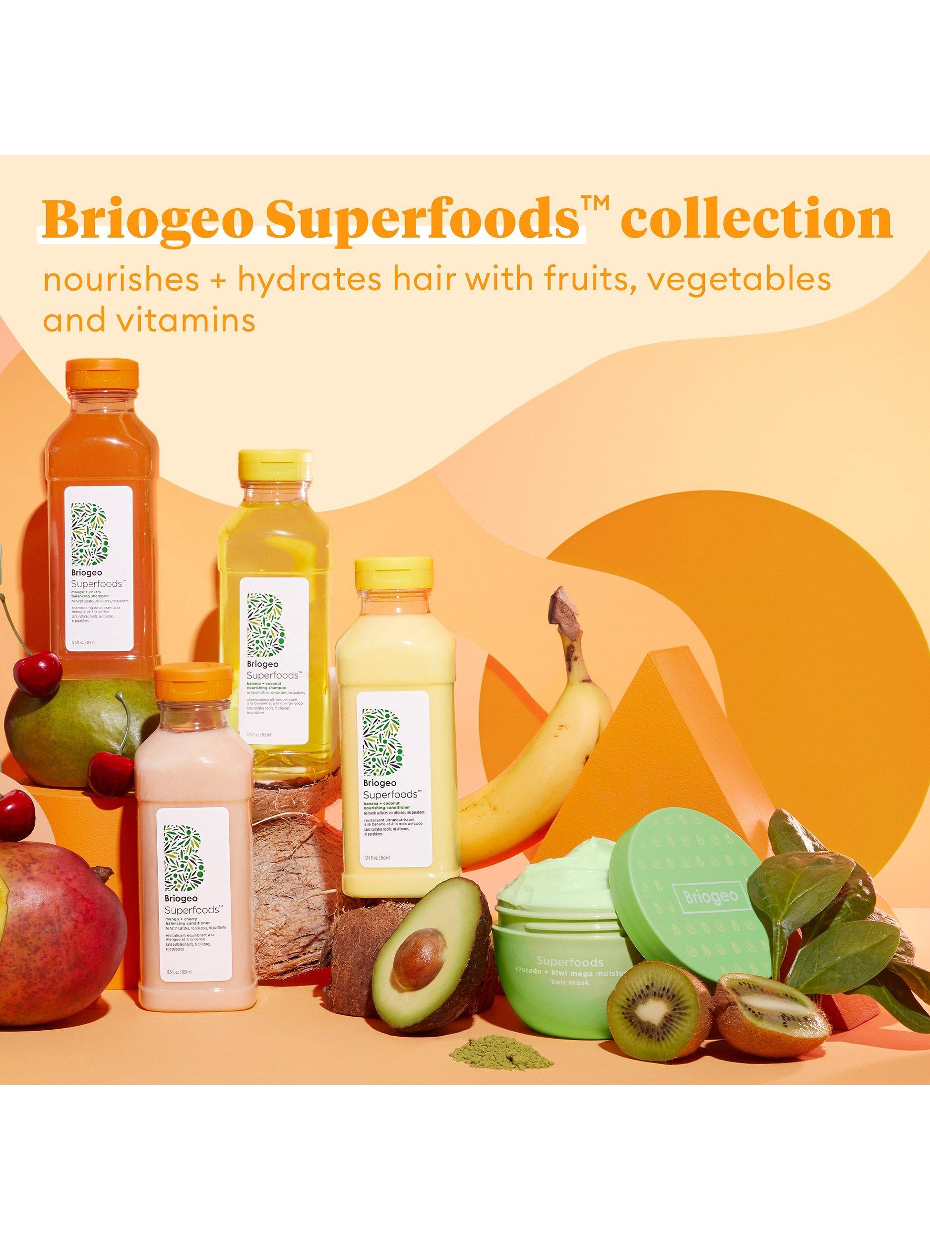 Product image 7 of 8, which shows Briogeo Superfoods™ Mango + Cherry Balancing Shampoo, 369ml