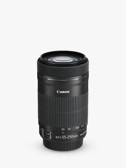 Canon EF-S 55-250mm f/4-5.6 IS STM Telephoto Lens - view 2, Black