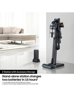 Samsung Jet™ 95 Pro Cordless Stick Vacuum Cleaner, with Spray Spinning Sweeper, Midnight Blue - view 2, Midnight Blue