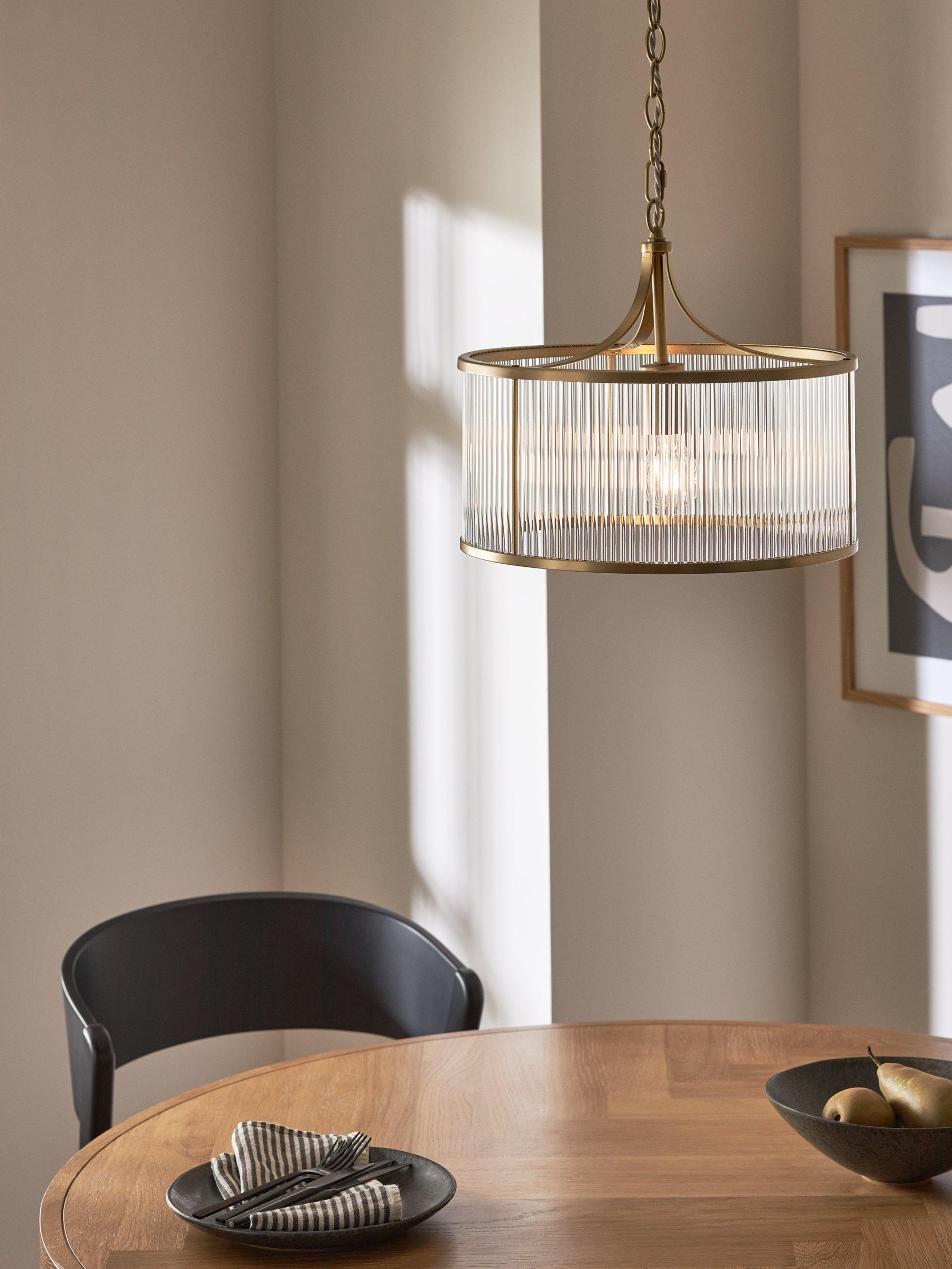 John Lewis Noto Pendant Ceiling Light Matte Antique Brass