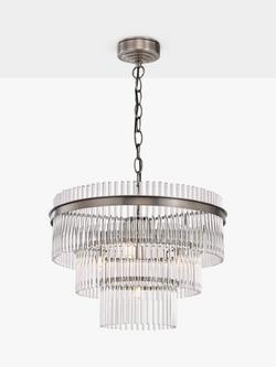 John Lewis Boston Tier Pendant Ceiling Light, Clear, Clear Glass