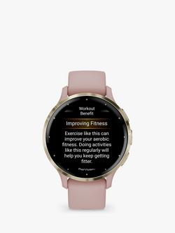 Garmin Venu 3S, GPS, Smartwatch, 41mm - view 2, Dust Rose/Soft Gold
