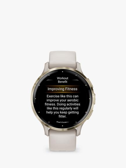 Garmin Venu 3S, GPS, Smartwatch, 41mm - view 2, Ivory/Cream Gold