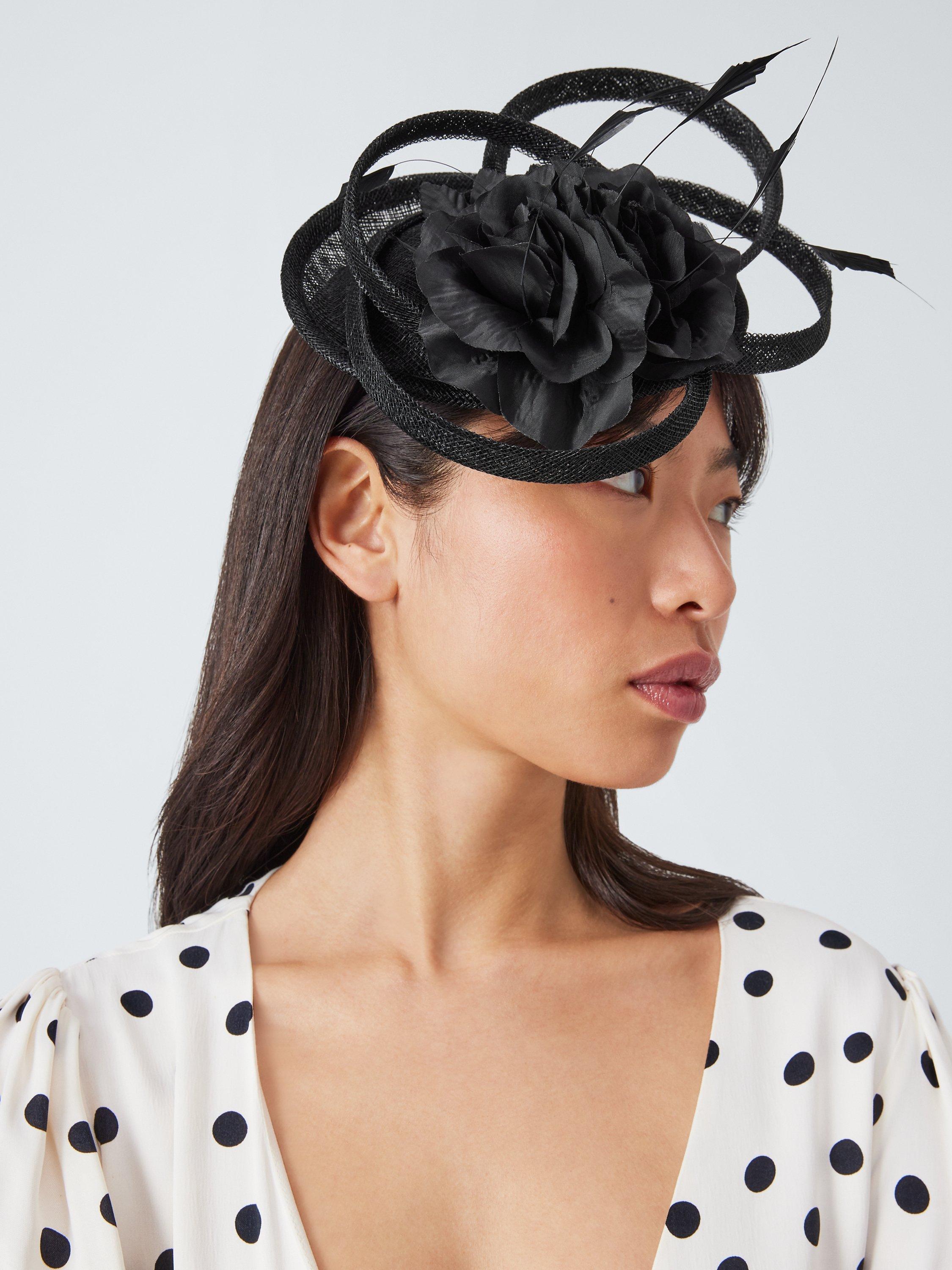 John Lewis Nancy Loop Fascinator, Black