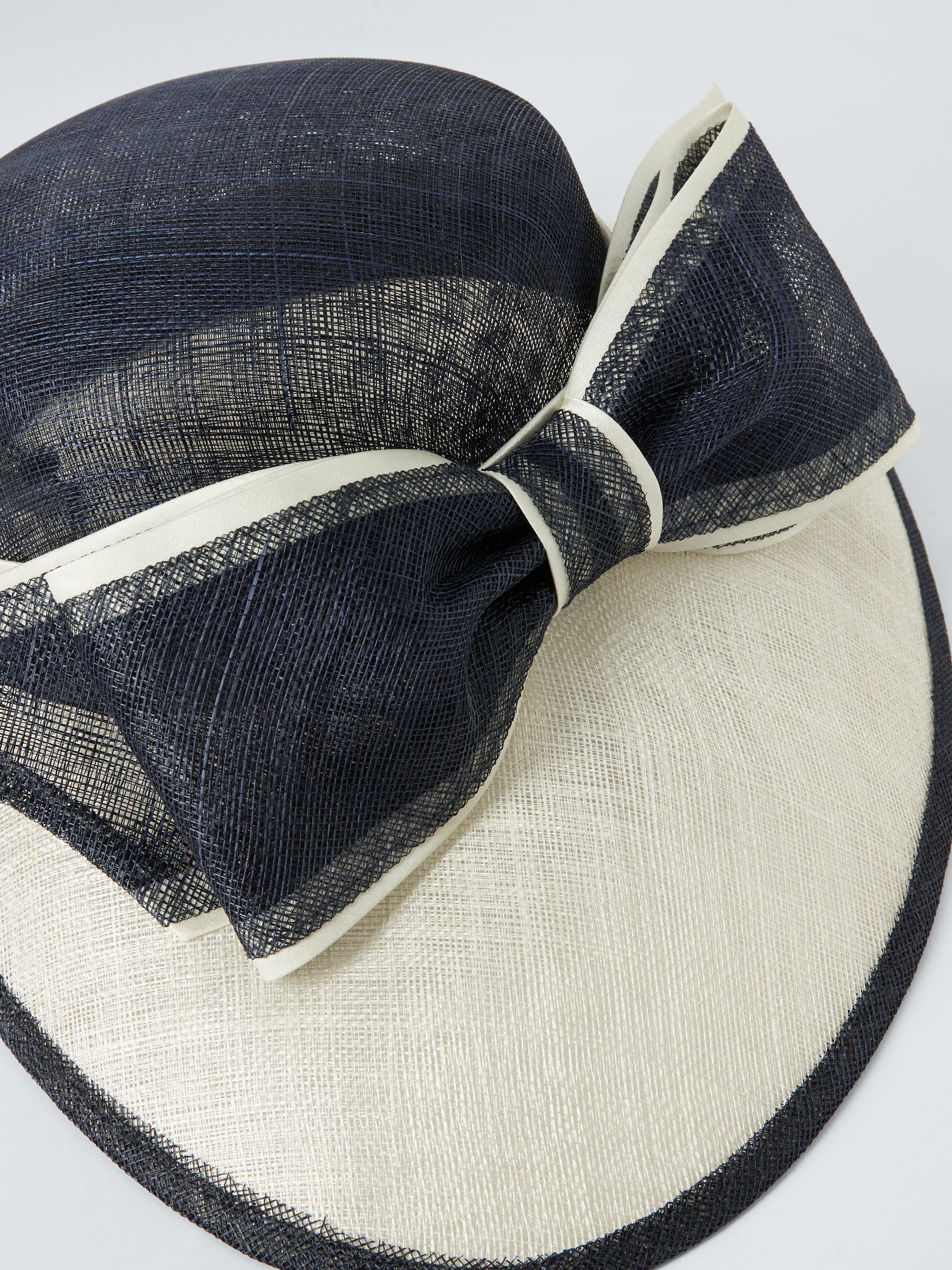 Product image 3 of 4, which shows John Lewis Betty Asymmetric Downturn Hat, Navy
