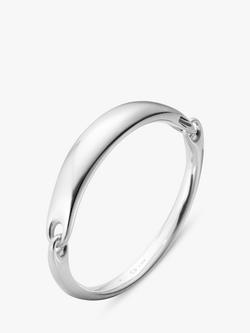 Georg Jensen Reflect Interlocking Bangle, Silver, Silver