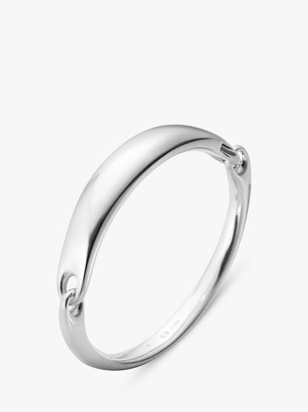 Georg Jensen Reflect Interlocking Bangle, Silver, Silver