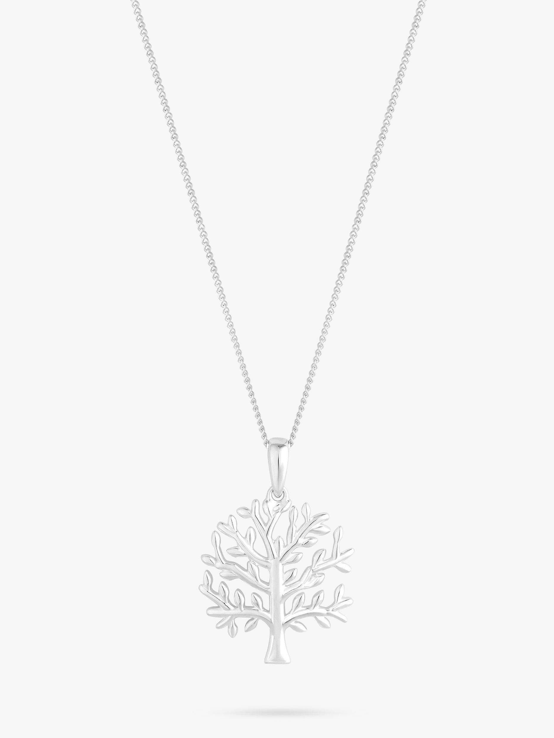 Product image 3 of 5, which shows Simply Silver Tree of Love Pendant Necklace, Silver