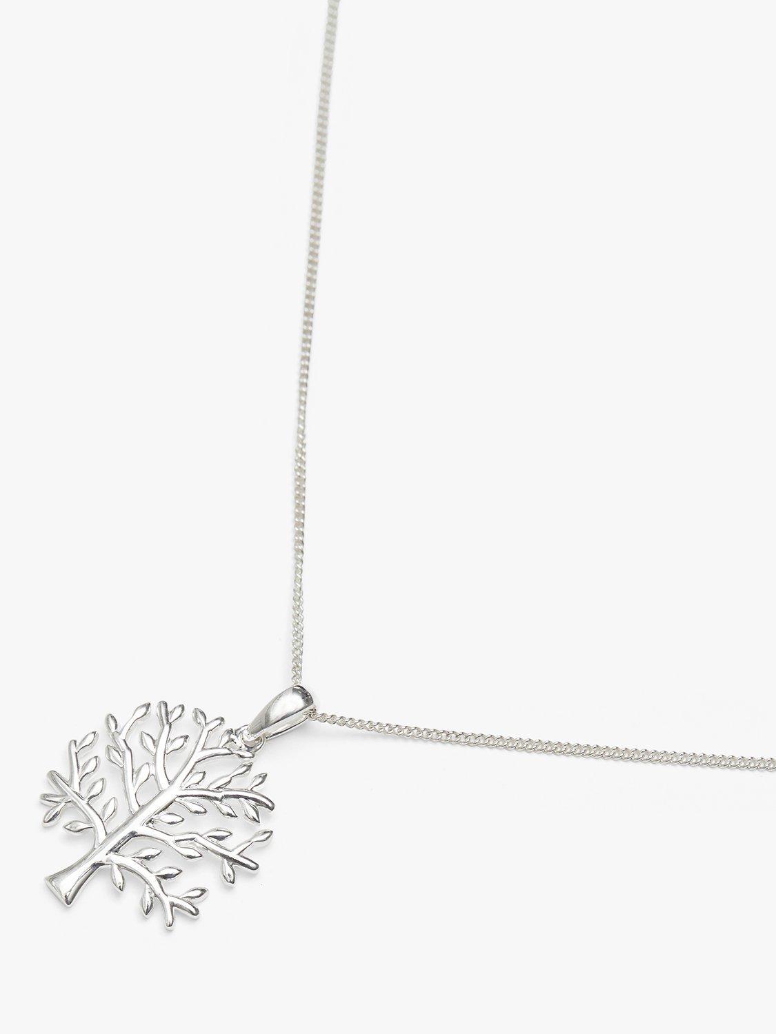 Product image 4 of 5, which shows Simply Silver Tree of Love Pendant Necklace, Silver
