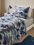 John Lewis Kids' Camouflage Pure Cotton Duvet Cover & Pillowcase Set