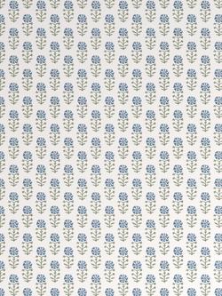 John Lewis Aria Wallpaper, Lake Blue - view 2, Lake Blue