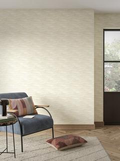 John Lewis Ripple Vinyl Wallpaper, Putty