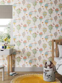 little home at John Lewis Dreamscape Wallpaper, Multi