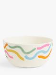 John Lewis ANYDAY Wiggle Melamine Picnic Cereal Bowl, 14cm, Multi