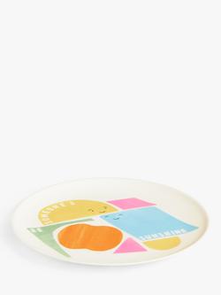 John Lewis ANYDAY 'Sunshine' Melamine Picnic Side Plate, 20cm, Multi - view 2, Multi