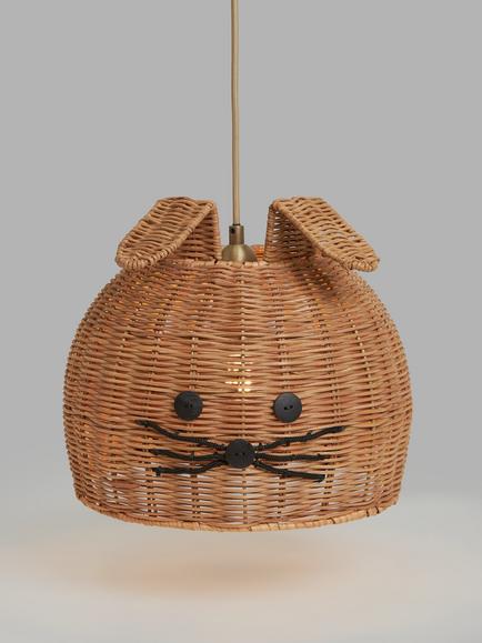 John Lewis Bunny Rattan Ceiling Shade, Natural