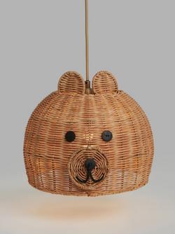 John Lewis Bear Rattan Ceiling Shade, Natural