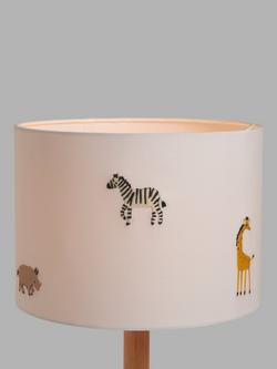 John Lewis Kids' Safari Embroided Ceiling and Lampshade, Dia.25cm, Multi